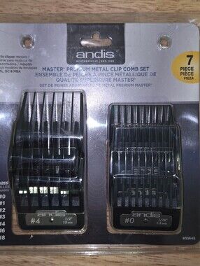 Andis Master Premium Metal Clip Comb Set